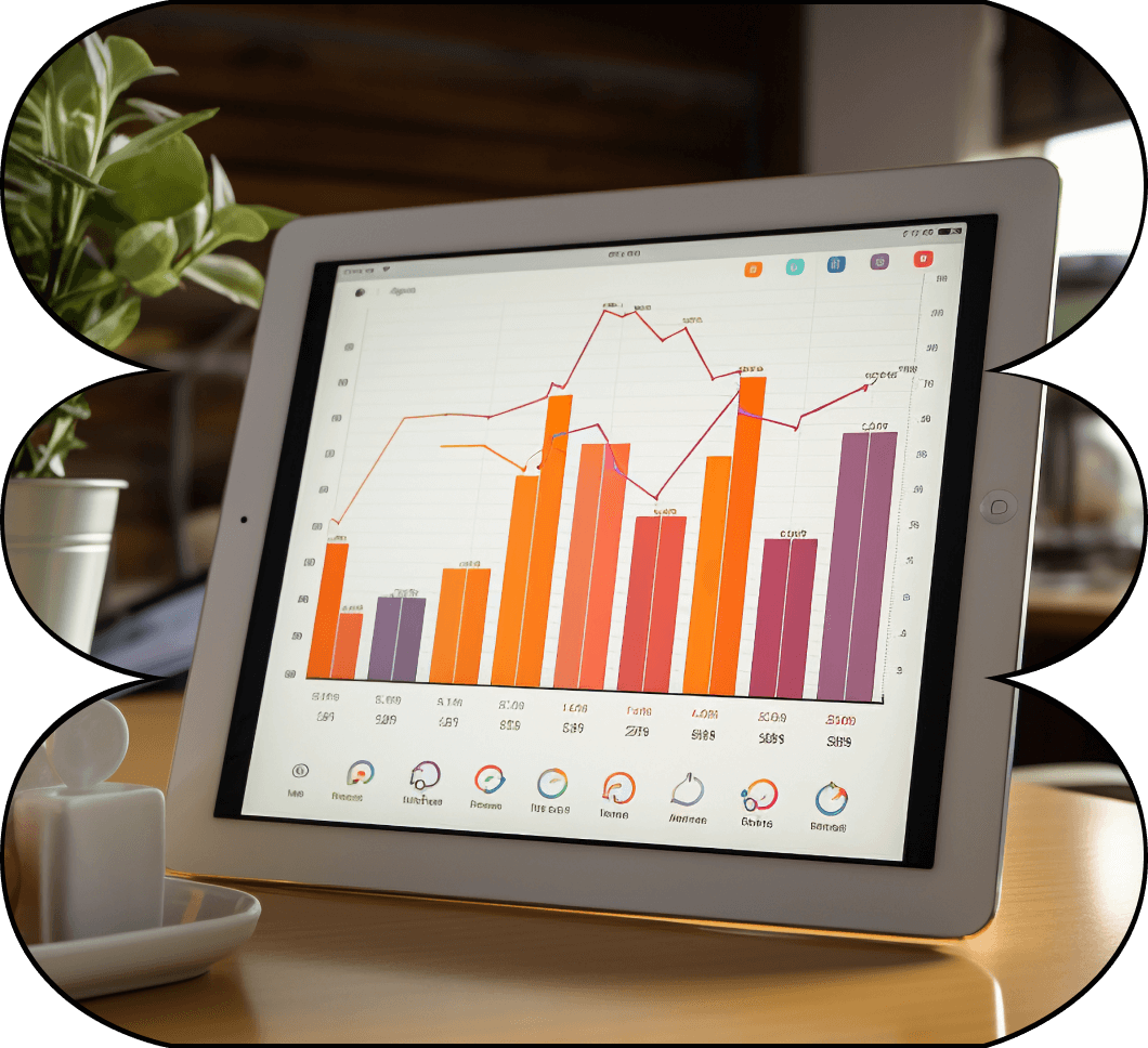 SEO performance analytics displayed during a link building agency review.
