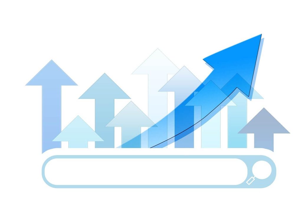 Visual representation of increasing SEO rankings through link building