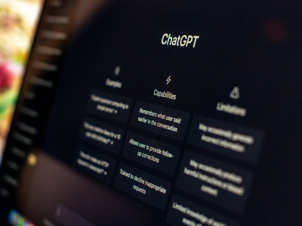 ChatGPT welcome screen